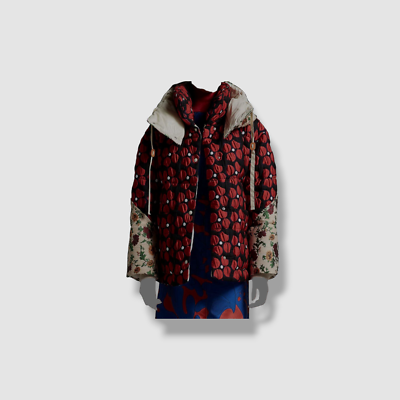 Floral hot sale down coat