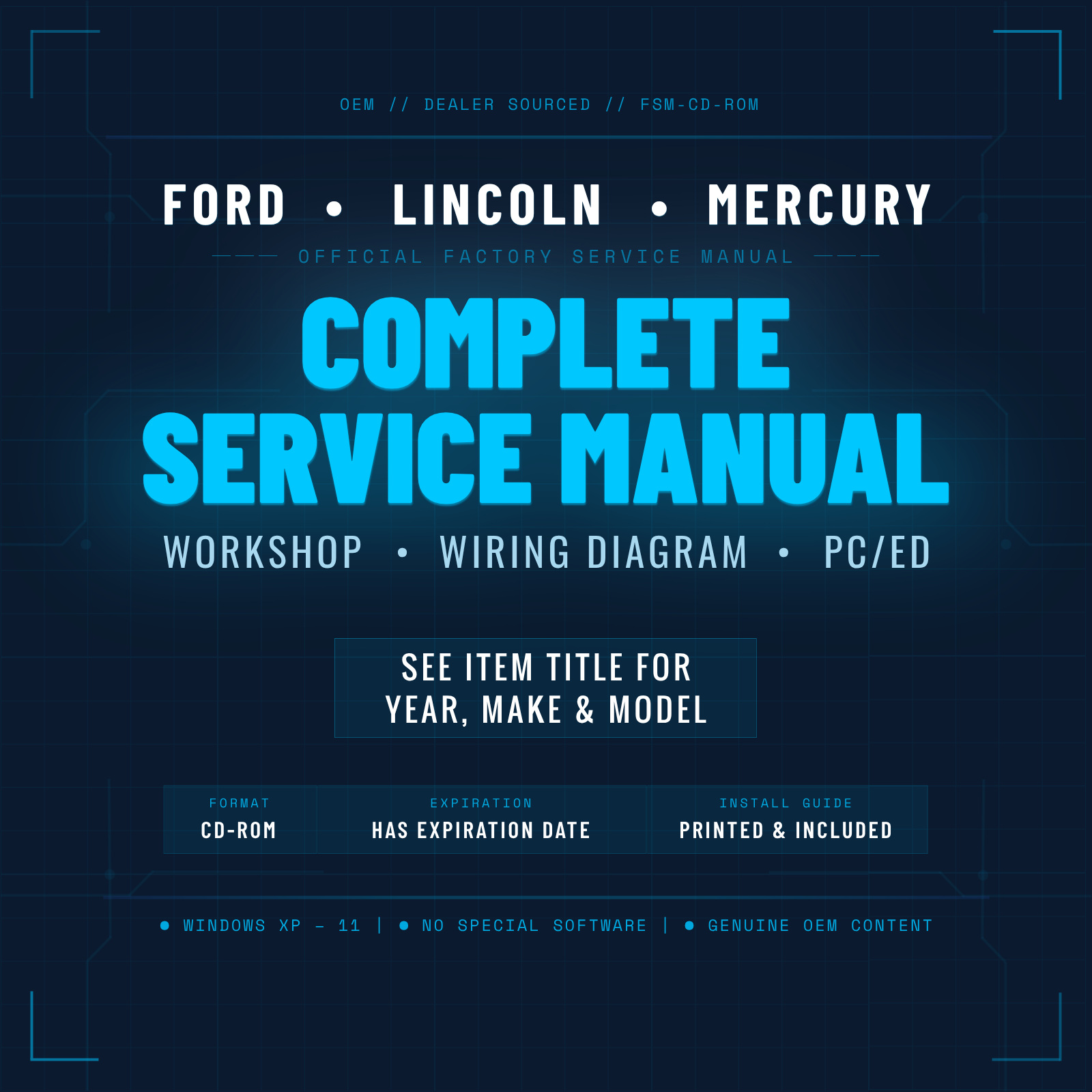 2008 Ford E150 E250 E350 E450 Service Repair Manual CD