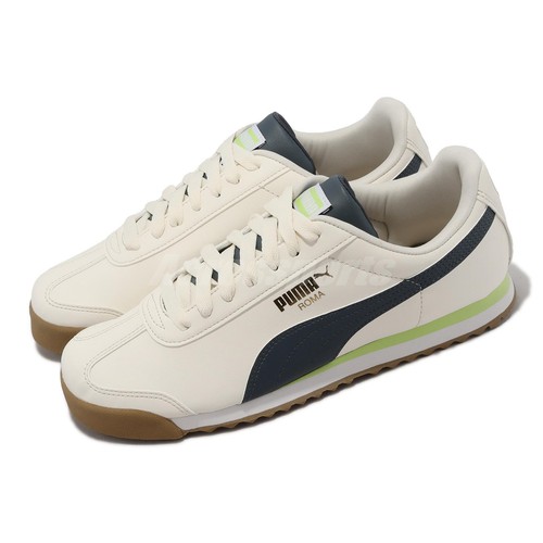 

Мужская повседневная обувь Puma Roma Basic Plus Beige Ivory Green Brown 369571-38, Цвет слоновой кости, Roma Basic +