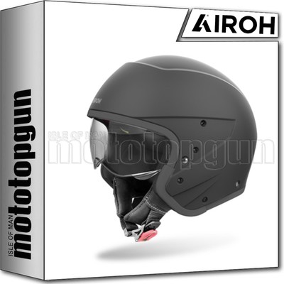AIROH HELMET JET MOTORBIKE J1 J 110 COLOR BLACK MATT SZ. M