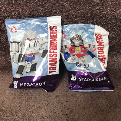 Transformers Wendy's Kids Meal Toy 2019 Hasbro New Lot of 2 Megatron Starscream