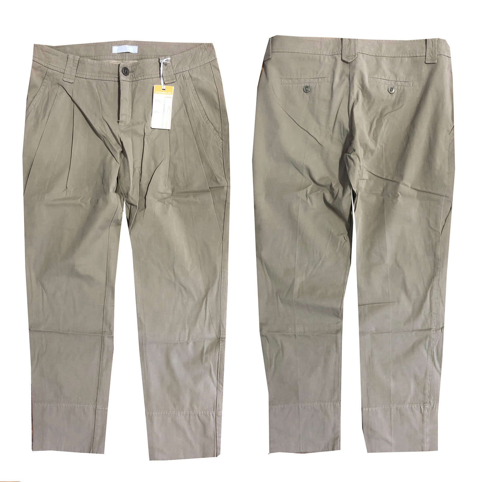 MAC Holly Stretch Damen Hose Chino Stoffhose gerade Passform Gr. 38 L28 NEU