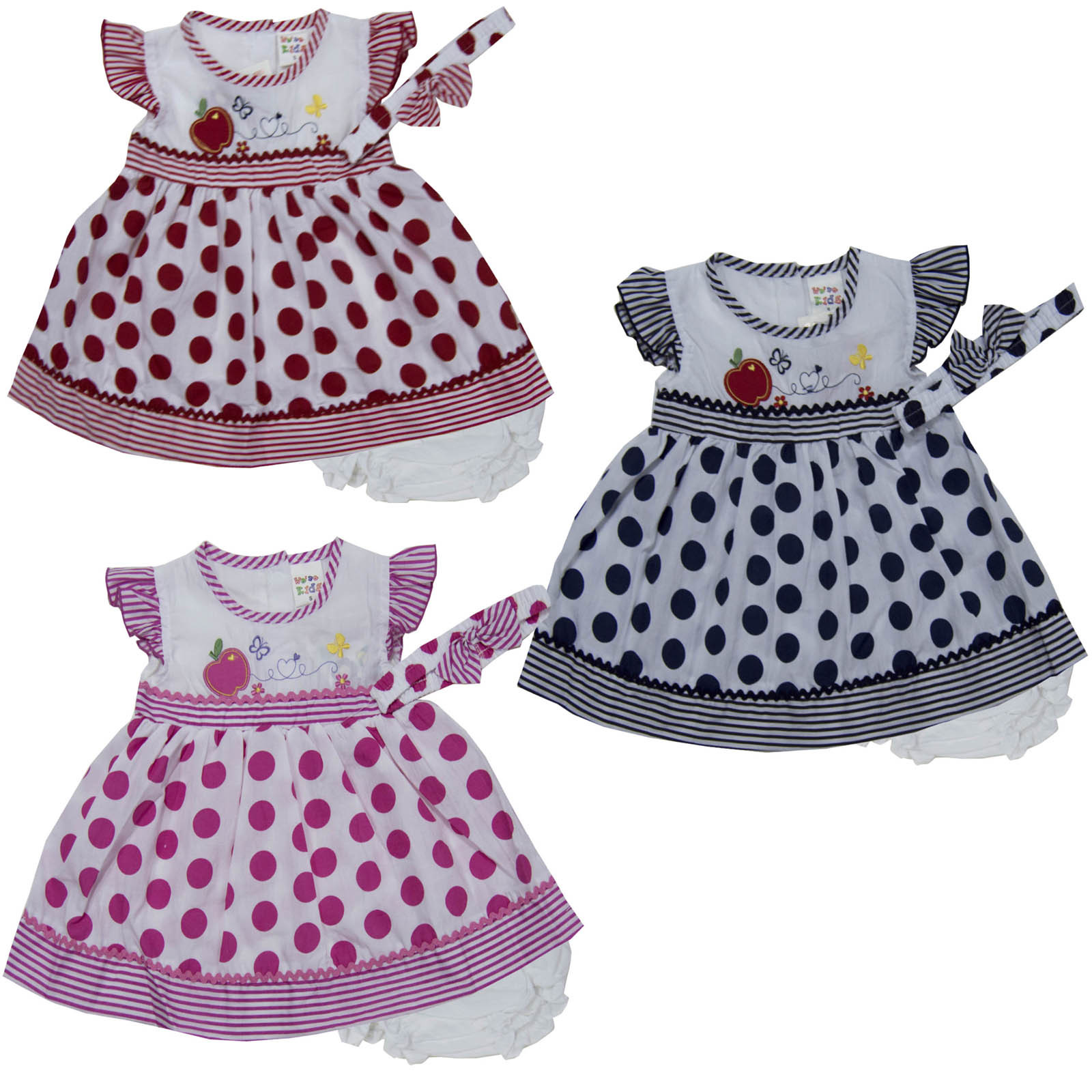 Baby Girl Dress Matching Headband Diaperwear Clothes Outfit Size  Months