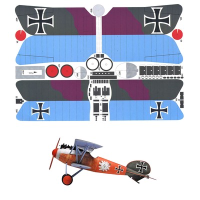 1:33 Britain Albatross D.V Fighter Paper DIY Model Souvenir Static Display