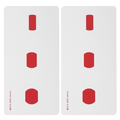 2pcs Amblyopia Improve Cards Easy Use Coated Paper Training Visual Sense Strabis