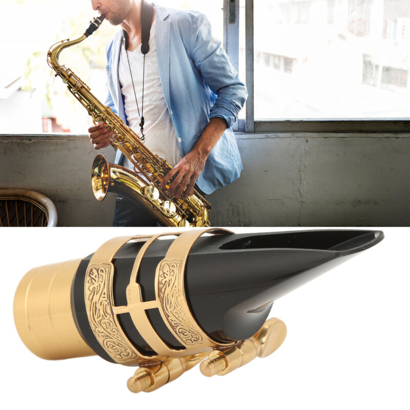 Alto Sax Mouthpiece Kit With Cap Ligature Metal Brass Saxophone Accessories BOO