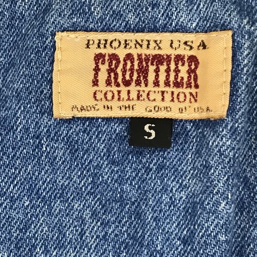 Vintage Phoenix USA Frontier Collection Denim Vest Reenactment Wear Size Small