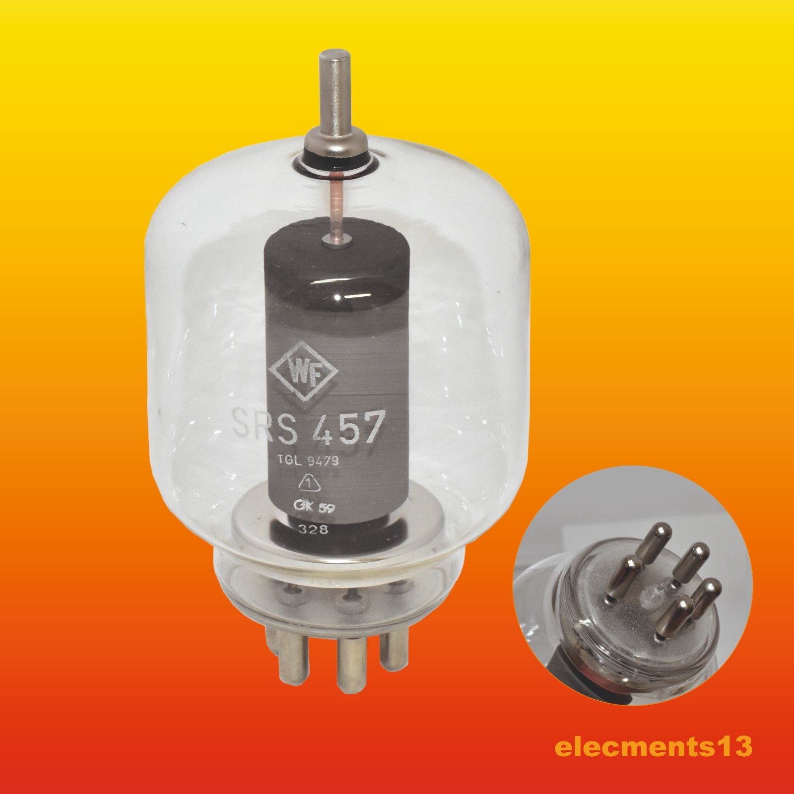 SRS457 WF (RFT) TGL9479 TRANSMITTING TETRODE VHF VACUUM TUBE