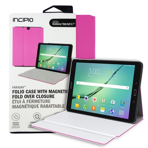 Incipio Faraday Hard Shell Stand Folio Case For Samsung Galaxy Tab S2 9.7 - Pink