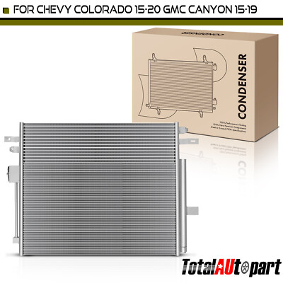 AC Condenser w/ Drier & Oil Cooler for Chevy Colorado 15-20 GMC Canyon 2.5L 3.6L