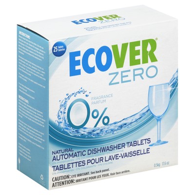 Ecover Dishwasher Automatic Tab Zero 17.6 oz (Pack of 3)
