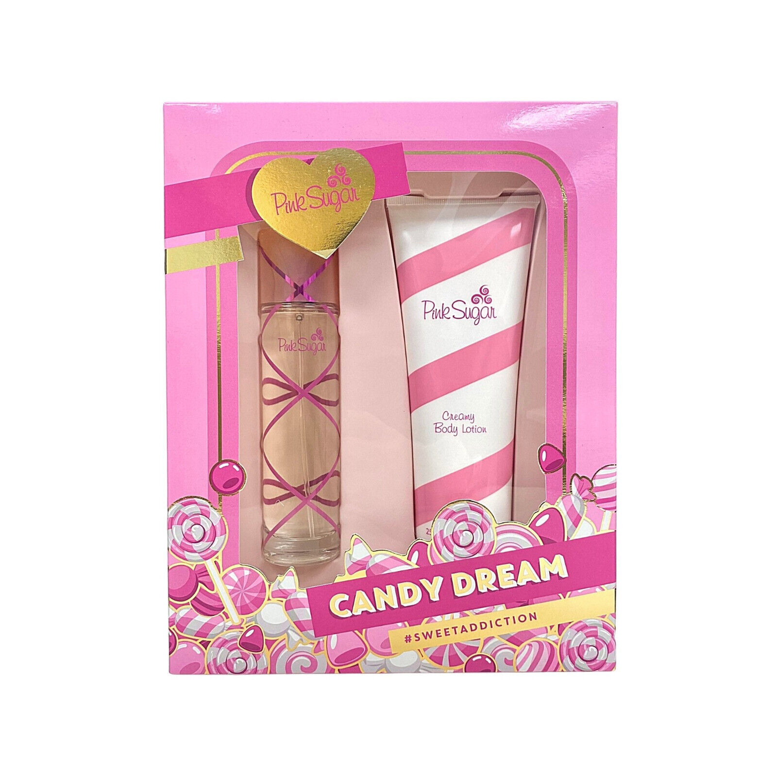 Pink Sugar 2 Piece Gift Set, 3.4 oz Eau de Toilette, 8.45 oz