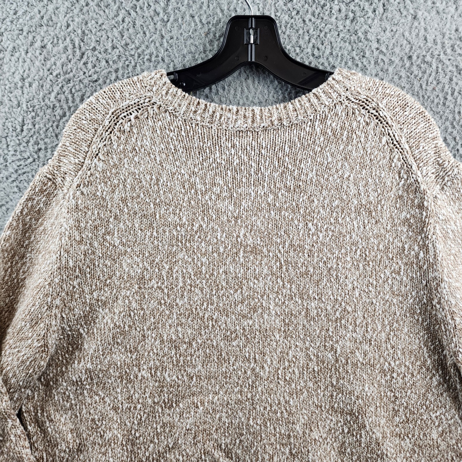 Theory Mauno Crewneck Sweater Men's S Pumice Multi Long Sleeve Pullover - Picture 12 of 14