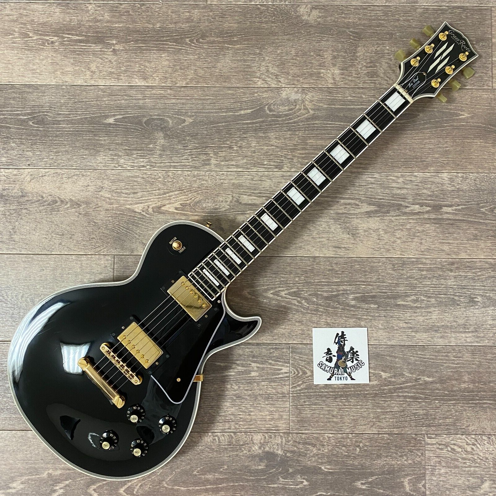 Grass Roots By ESP Electric Guitar Les Paul Custom Ebony Fretboard