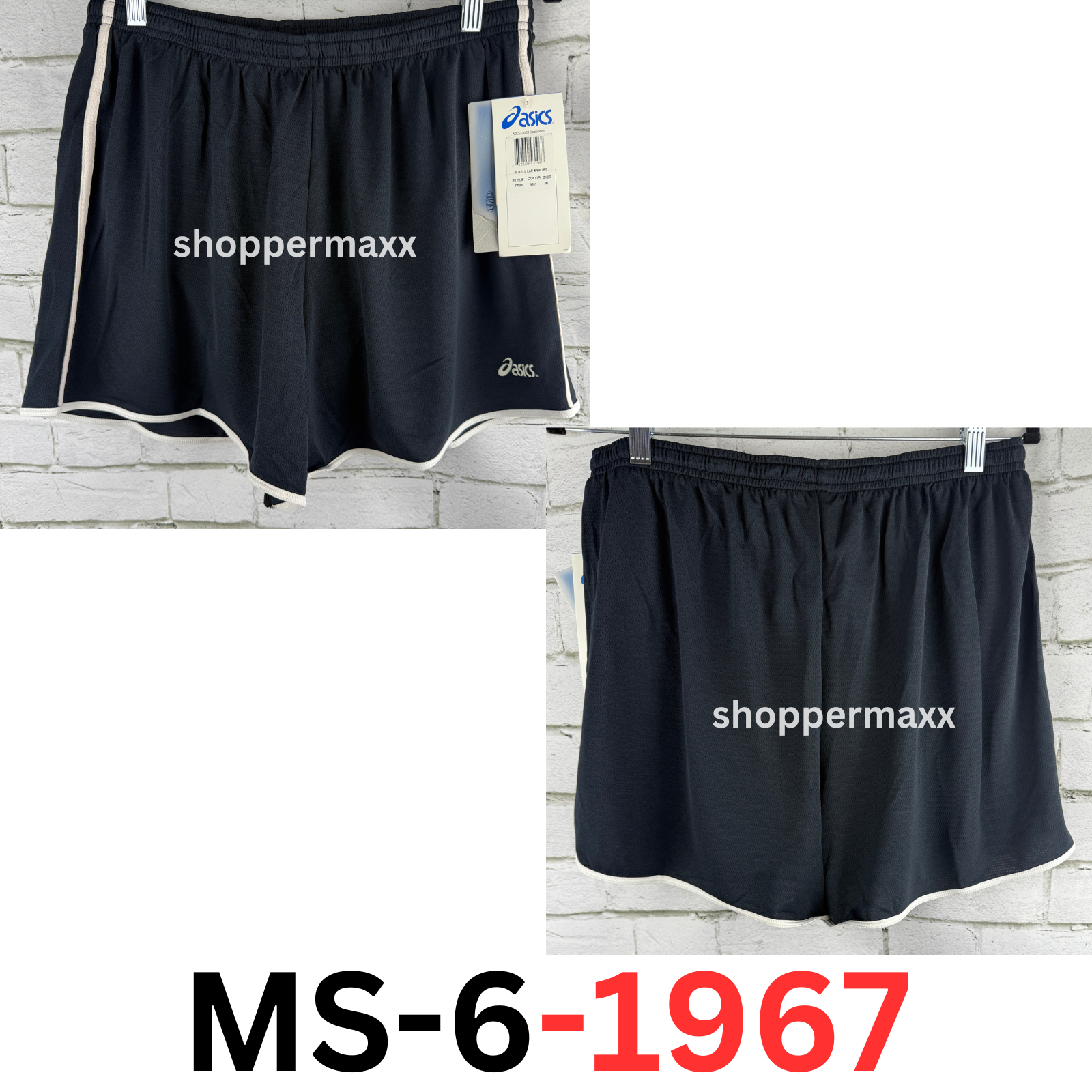 Asics Womens Bell Lap Running Shorts Black XL