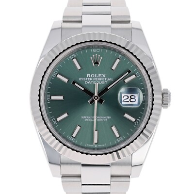 Rolex Datejust 41 mm 126334 Mint Green UNWORN 2024 MAY Oyster