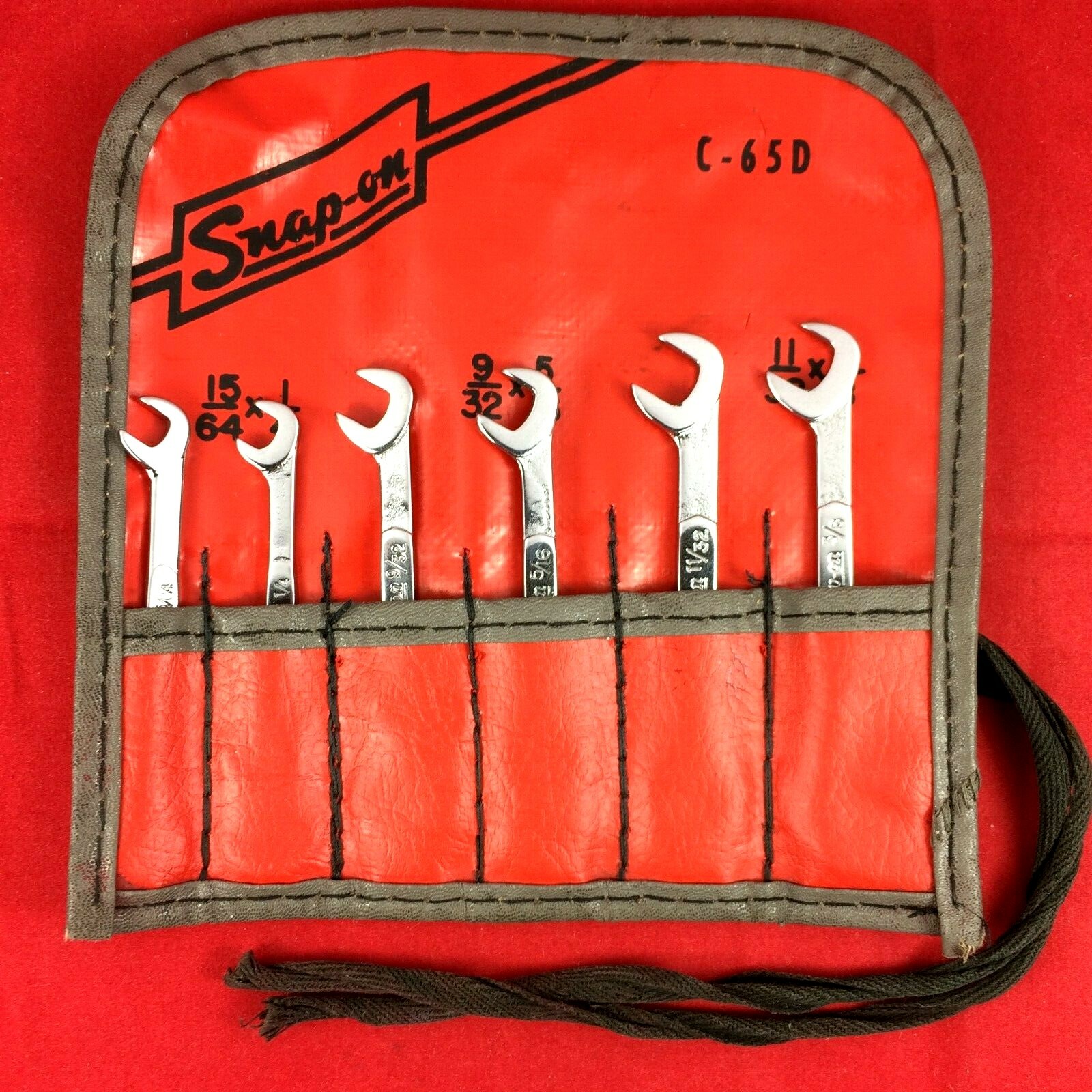 Snapon 6piece Ds806 4way Angle Openend Midget Ignition Wrench Set C