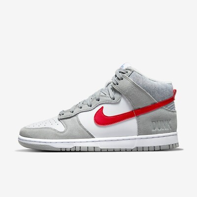 Nike Dunk High Retro SE Athletic Club Light Smoke Grey Gym Red DJ6152-001 [Men