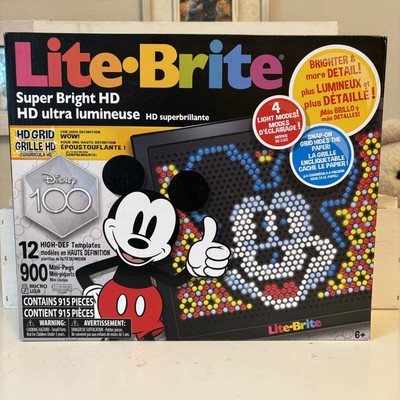 Hasbro Disney Lite Brite Super HD Bonus Pouch Disneyland 100 Years Patterns