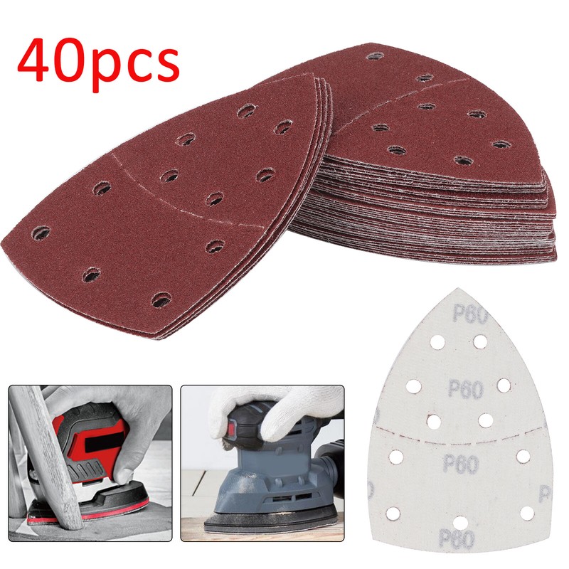 New 40 Bond Sanding Sheets For Bosch PSM 100A Detail Palm Sander 60