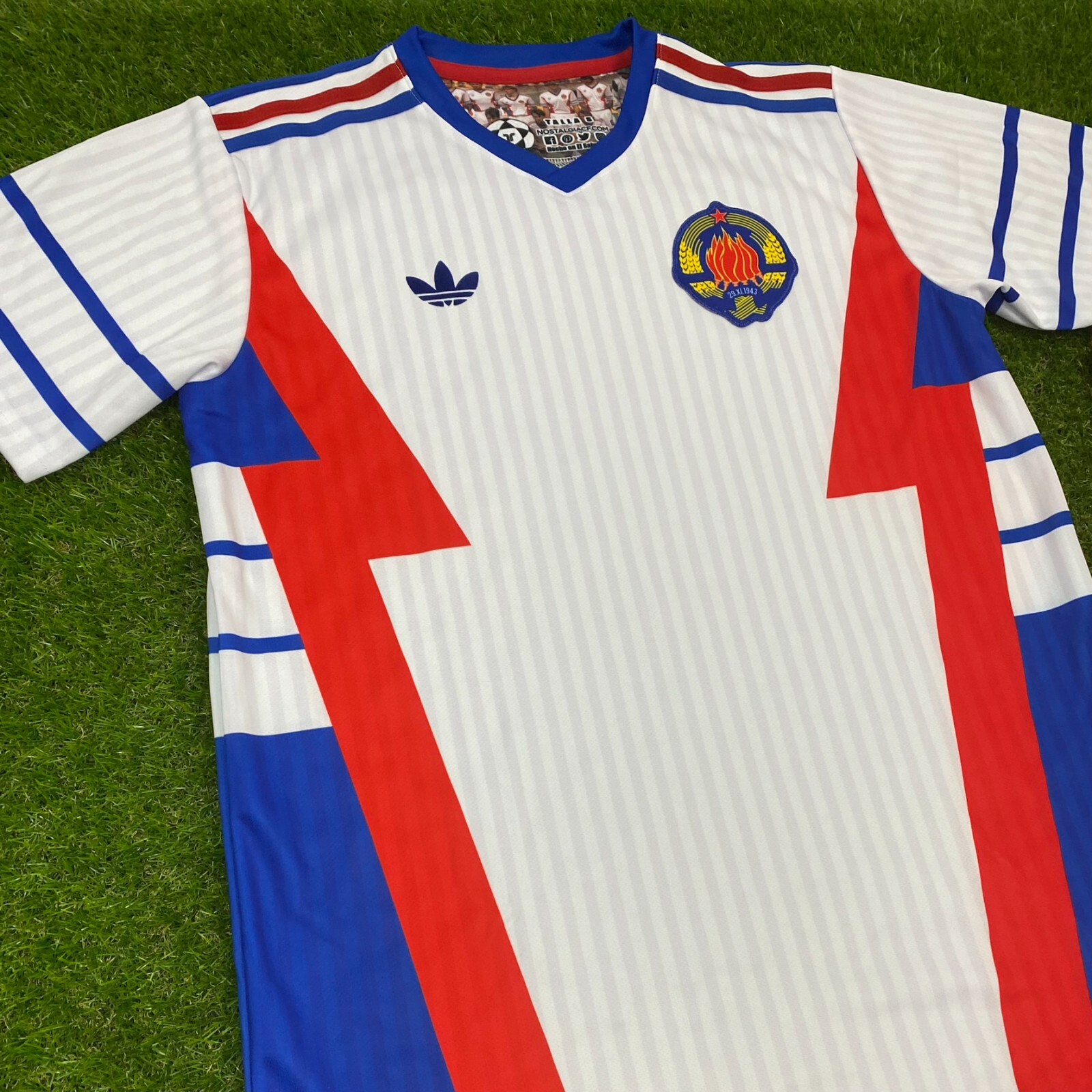 Yugoslavia Camisa Replica Futbol Retro, 1991 (Tallaje Americano)