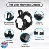 MASBRILL Light Up Dog Harness - No Pull Led Dog Harness Rechargeable Adjustable Lighted Dog Vest Harness for Small Medium Large Dogs