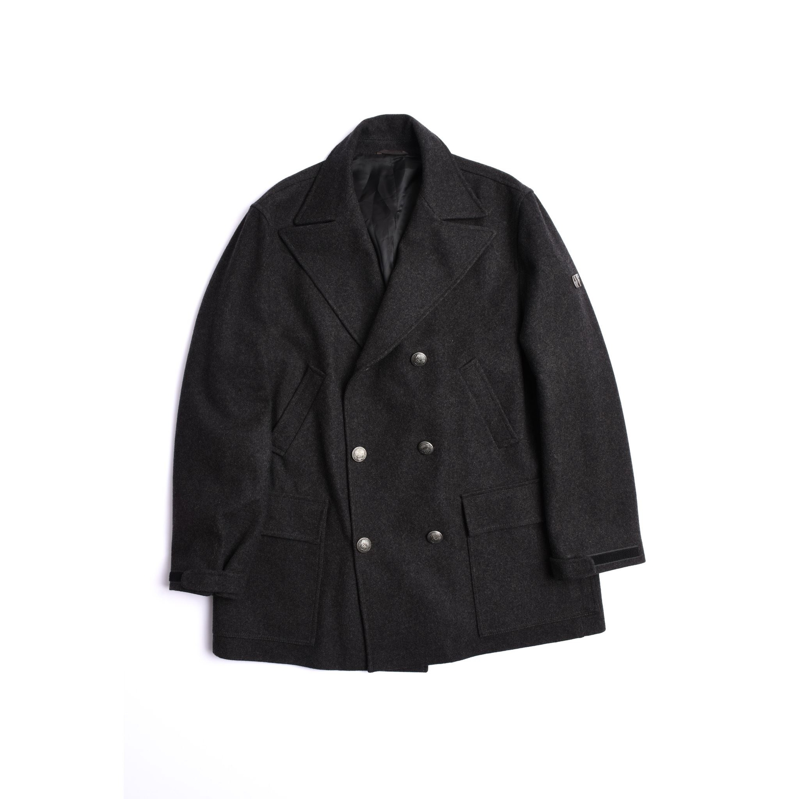 Gianfranco Ferre GFF Classic Wool Double Breasted Coat