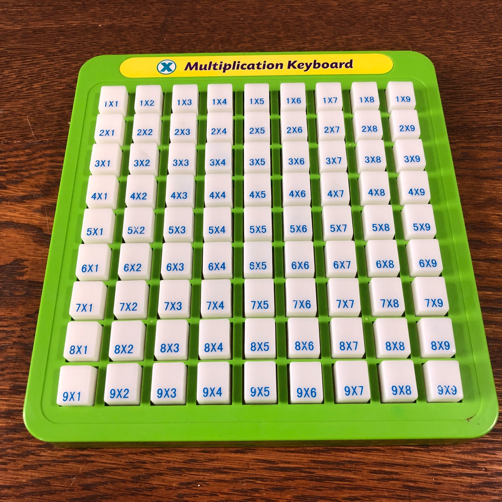 Education Multiplication Keyboard 1-9 Press and Learn Home School Math Table