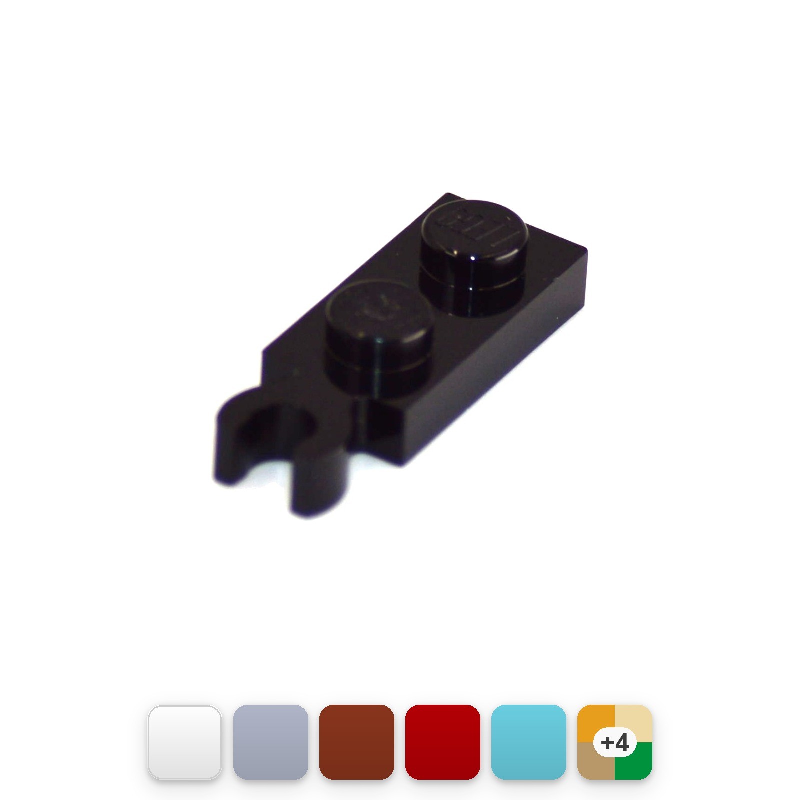 5x LEGO Platte modifiziert 1 x 2 mit Clip auf Ende…
