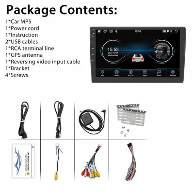 10.1" Android 12 Universal Apple Carplay Android Auto Car Stereo Radio WiFi GPS