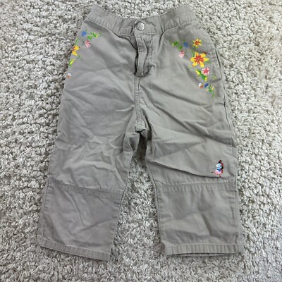 Y2K Sunny Patch Youth Girls Size 5T Outdoor Capri Pants Khaki Beige 