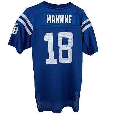 Y2K Reebok Peyton Manning Indianapolis Colts Football Jersey Youth XL Adult Med