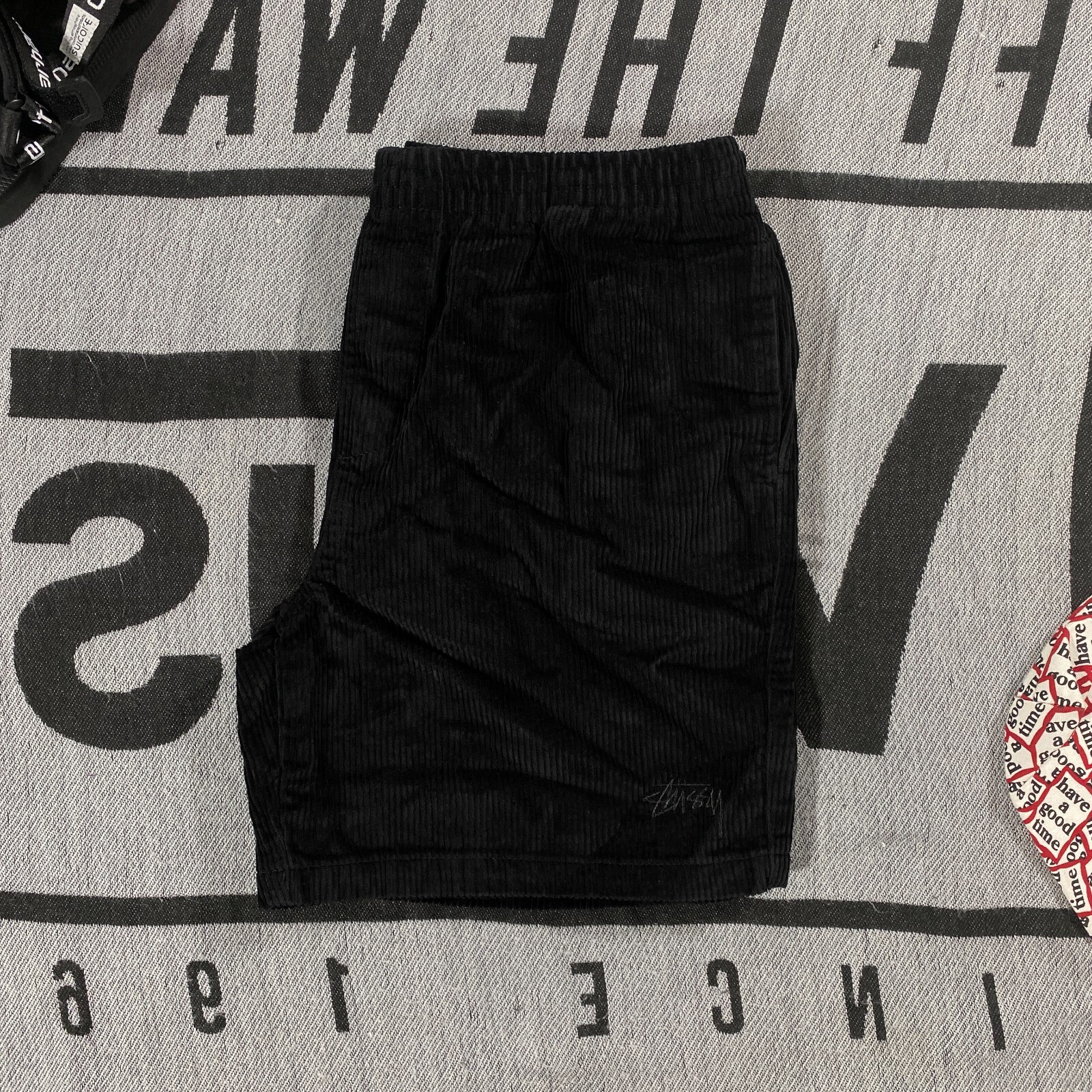 Stussy Wide Wale Cord Shorts Black | eBay