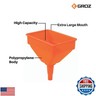 Groz 41931 Plastic Anti Splash Funnel with Filter Screen