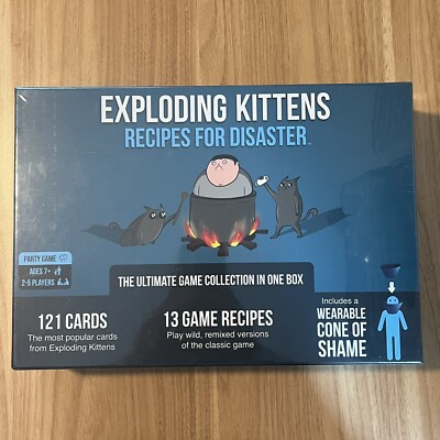 Exploding Kittens Deluxe Game - Recipes for Disaster Ultimate Collection NEW.