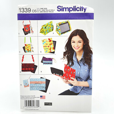 Simplicity 1339 Tablet E Reader and Phone Covers Cases Uncut Sewing Pattern