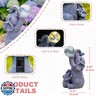 Fashionoda Solar Elephants Outdoor Garden Statues: Outside Decor with Lights Clearance for Yard Art Lawn Ornaments Porch Patio Balcony Home House - Birthday Gifts for Grandma Mom Women