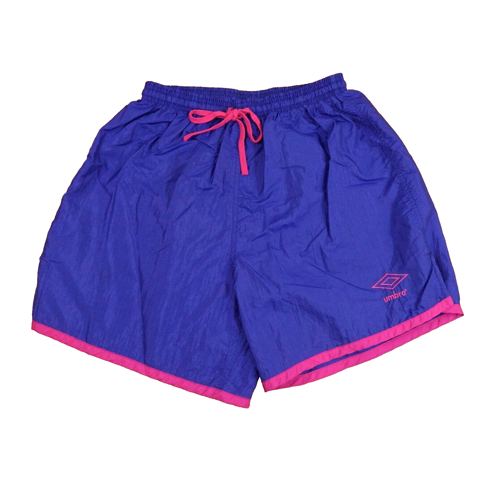 Vintage Umbro Shorts Medium Purple Pink Adult Nylon 90s USA
