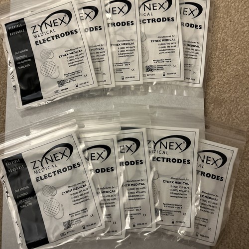 Zynex Medical Tens Unit Electrodes 2" Round Pads 40 [10 Packs Of 4] New