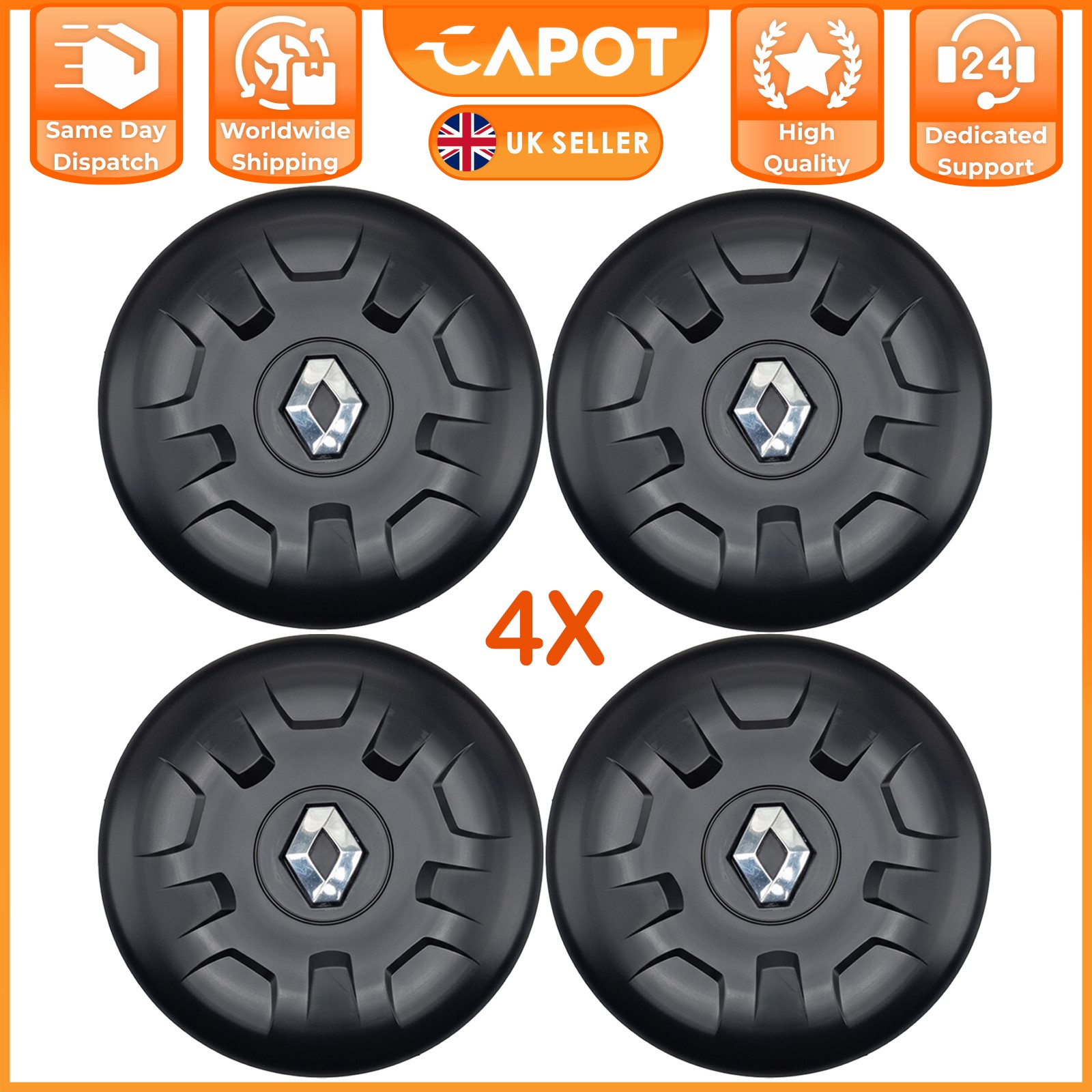 For Renault Master MK3 2010-On 4X 16" Hub Cap Wheel Trim Centre Cover 403150031R