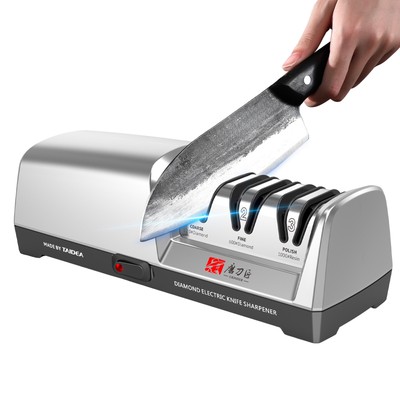 TAIDEA Electric Kitchen Knife Sharpener 15 and 20 Degrees 3-Stage System R7E7