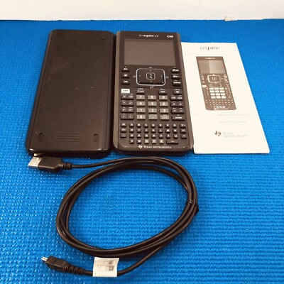 Texas Instruments TI-Nspire CX CAS Graphing Calculator w/ Case & Charging Cable