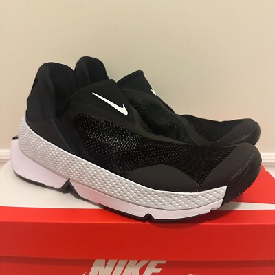 Nike Go Flyease Black White Slip On Easy Off DR5540-002 Women's 12 Men 10.5 New