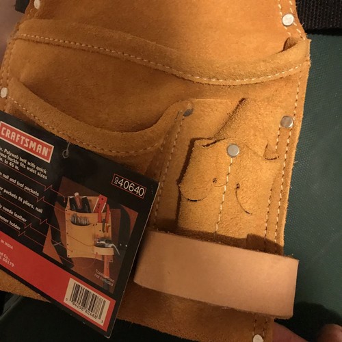 craftsman nail and tool pouch with polyweb belt 940640