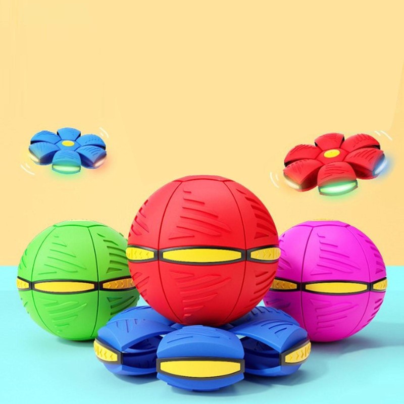 Dog Toy Strange Magic Flying Saucer Ball Decompression Deformation Foot