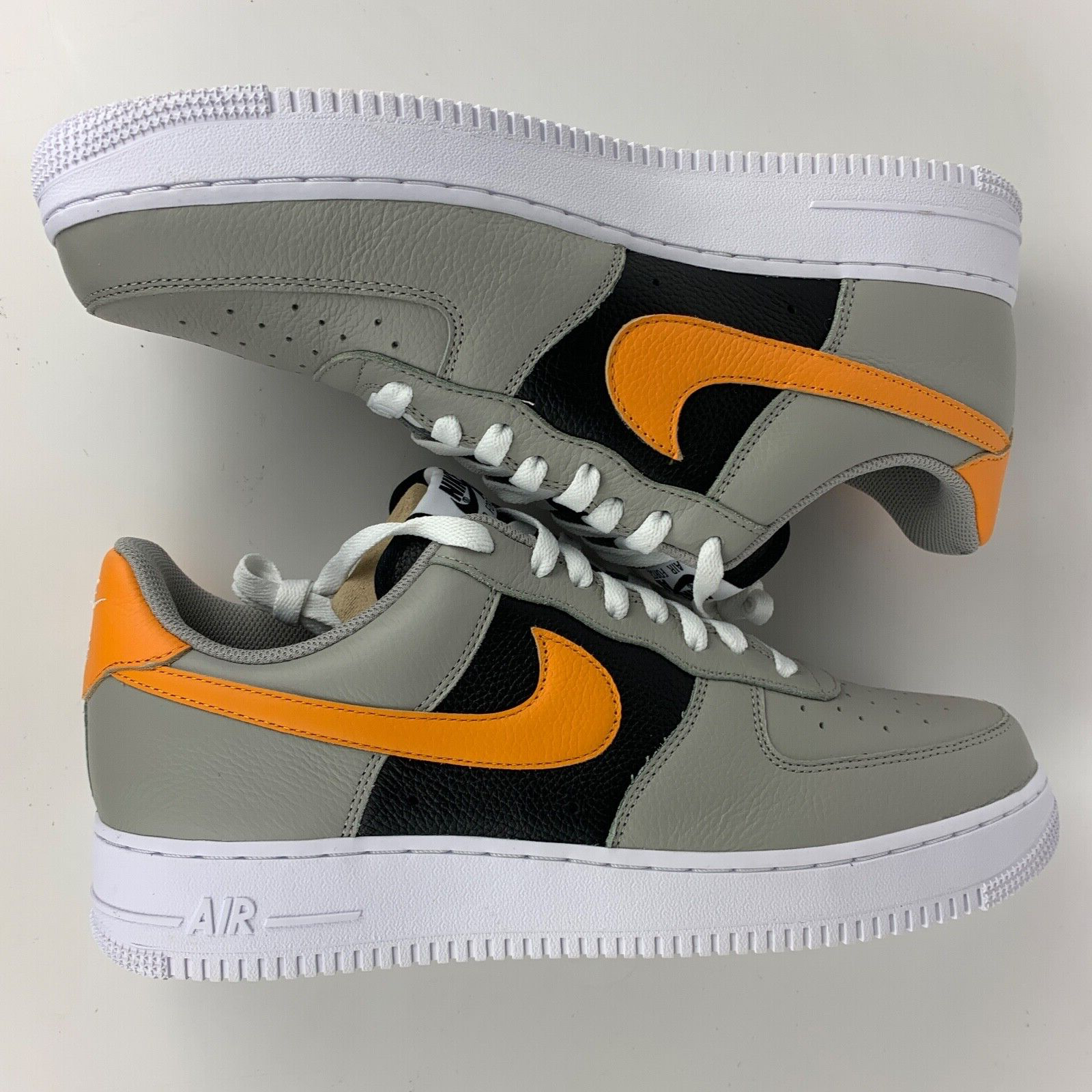 

Nike Air Force 1 Low By You ID Серый Оранжевый Черный Белый Кроссовки Обувь Мужские 11,5, Nike Air Force 1