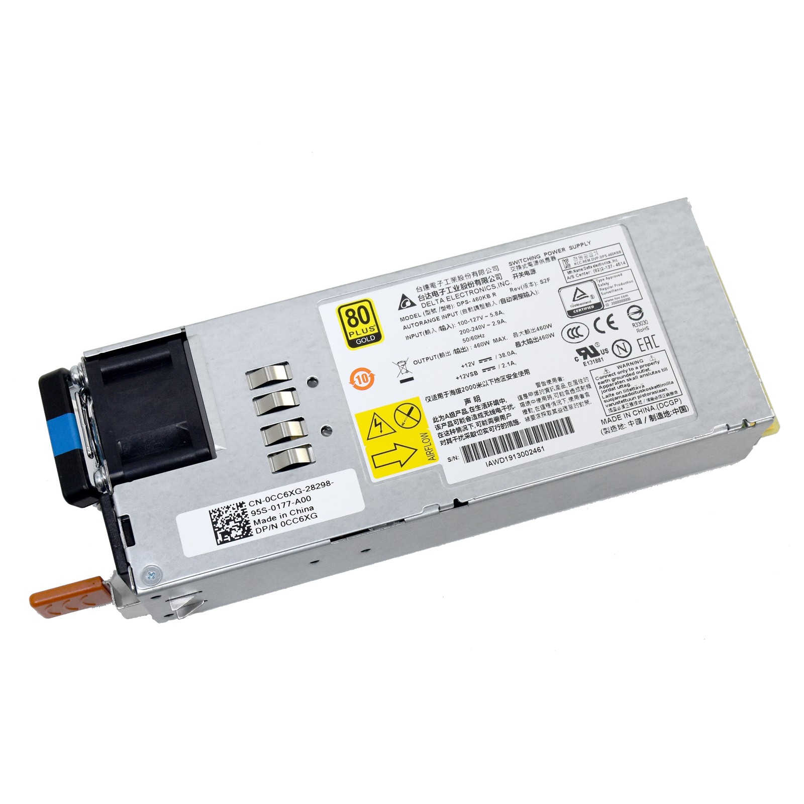 Dell 460W Switching Power Supply 0CC6XG-28298-81H-0153 DPS-460KB PSU to IO 8G5NC
