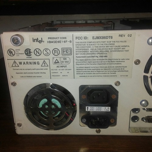 INTEL XBASE6E 1 6F-B Vintage Computer Server A82495DX-50
