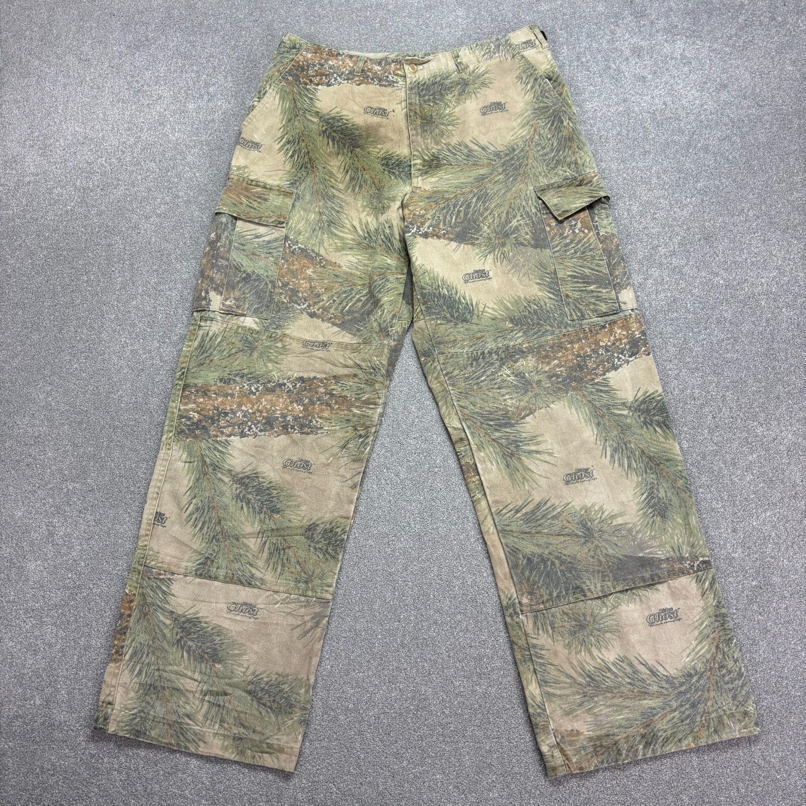 Realtree Trousers Adult 34x30 Green Carpenter Camo Canvas