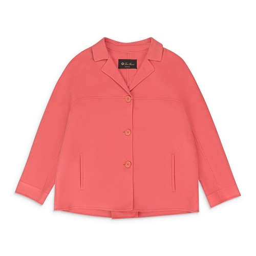 NWT LORO PIANA GIACCA JOSH DOUBLE RAIN CORAL BLAZER SIZE XS